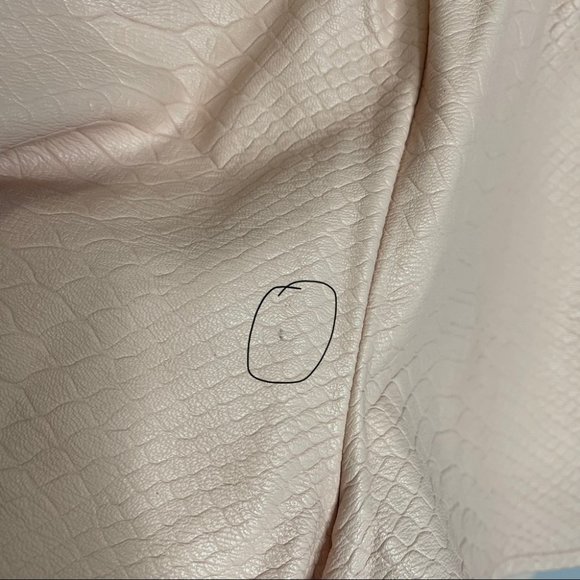 Lovers + Friends Vegan Croc Leather Soccer Shorts Pink Elastic Waist - Picture 6 of 10